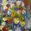 Bunch of flowers and a little apple Canvas, oil  31х41 2011